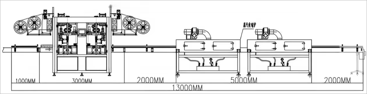  Shrink Sleeve Bottles Labeling Capping Packing Line